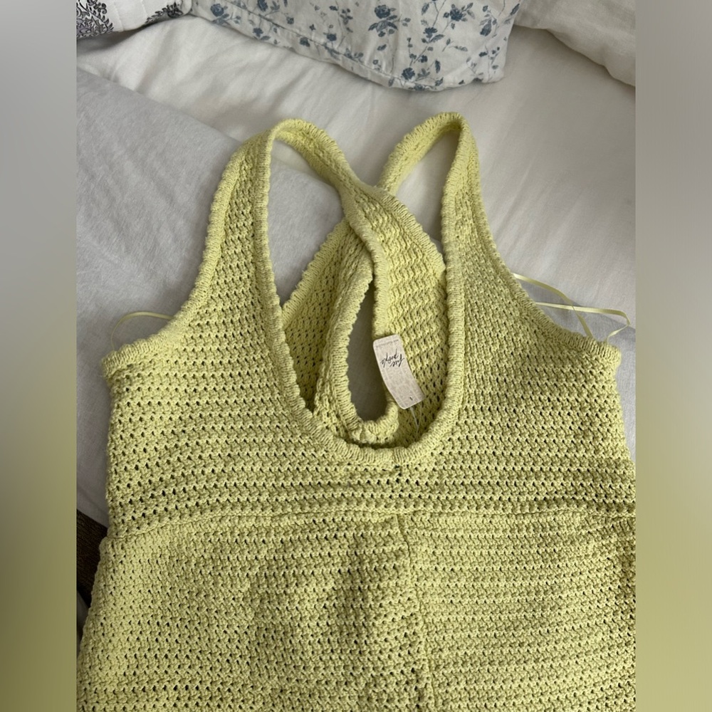 Free people clear skies fauxchet sweater playsuit